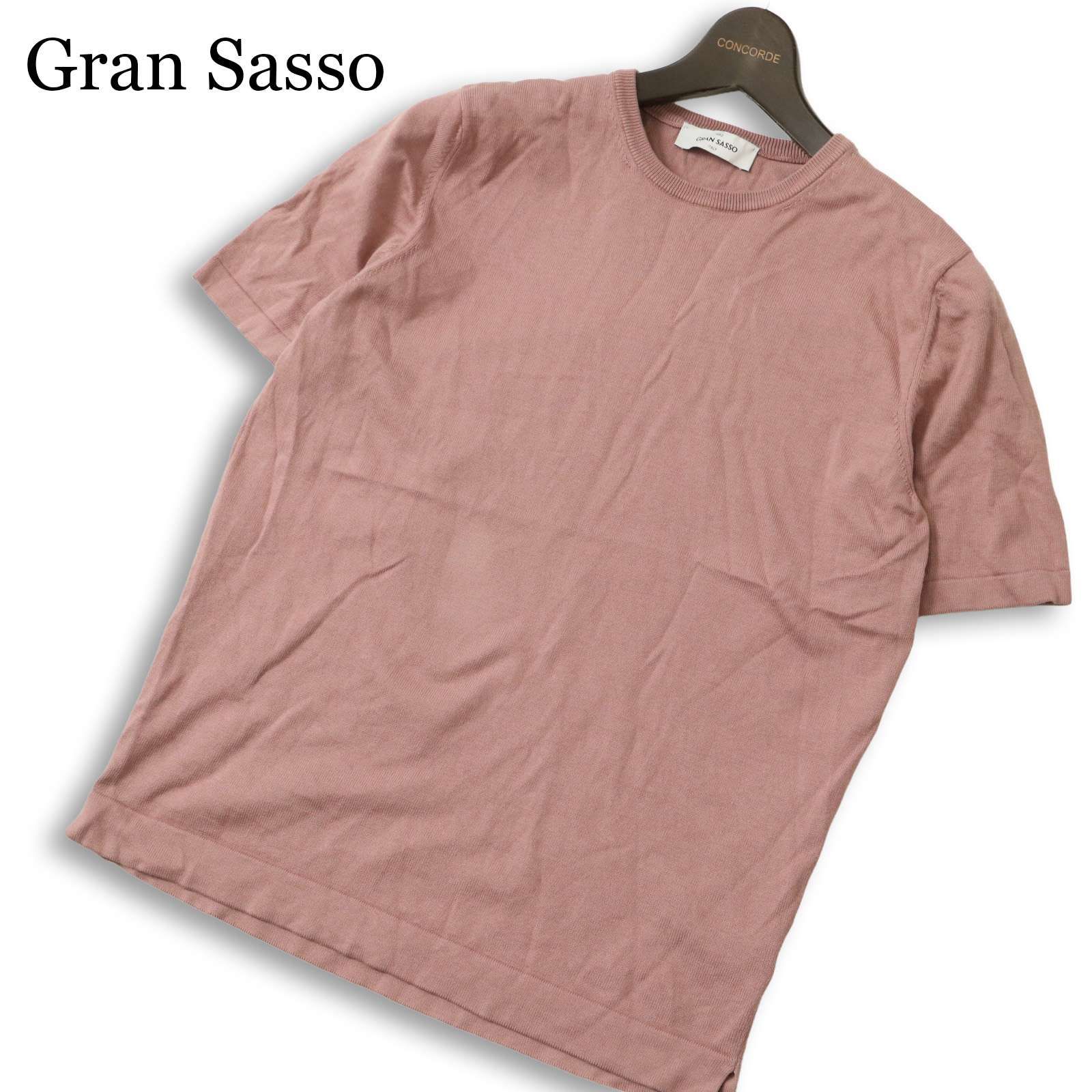イタリア製☆ Gran Sasso グランサッソ 春夏☆ 半袖 コットン サマー 