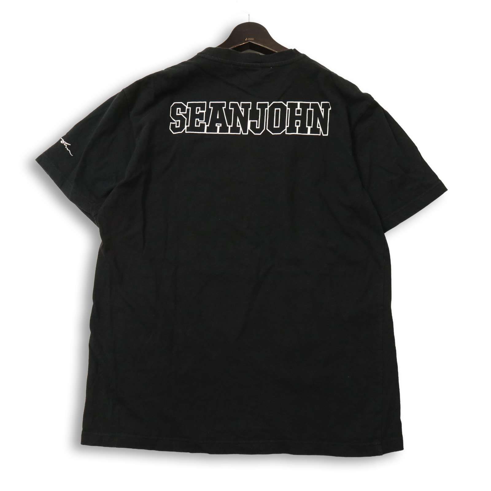 sean john ショーンジョン　ゲームシャツ Sean John ショーンジョン 春夏☆ 半袖 ロゴ刺繍 プリント ビッグ