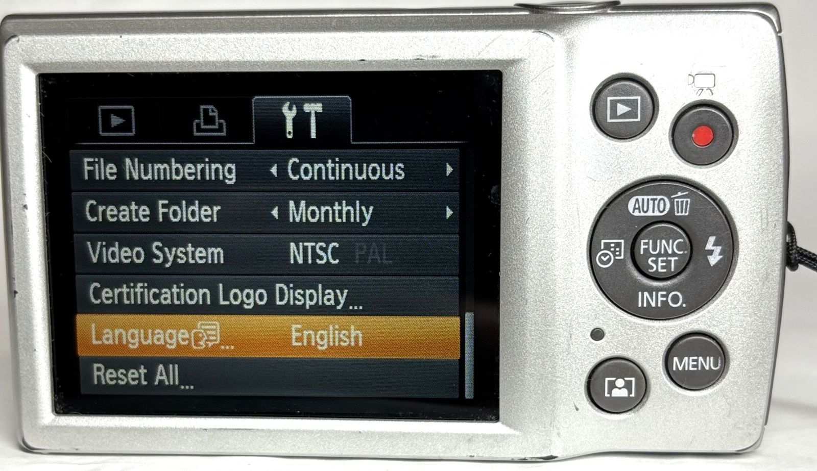 Canon IXY200 PC2333 HD 20MP 8x デジタルカメラ silver 基本動作確認