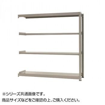 中量ラック　耐荷重300kgタイプ　連結　間口900×奥行900×高さ2400mm　4段　ニューアイボリー