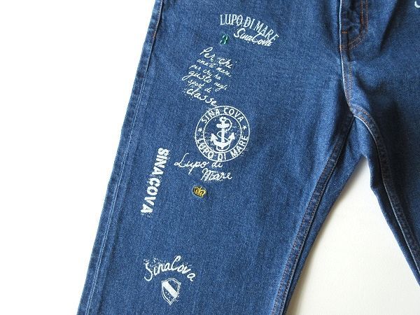 SINA COVA シナコバ コーデュロイパンツ ネイビー 刺繍 SINA COVA（シナコバ） 30％OFF 秋冬 暖かシャーリングパイル イージー