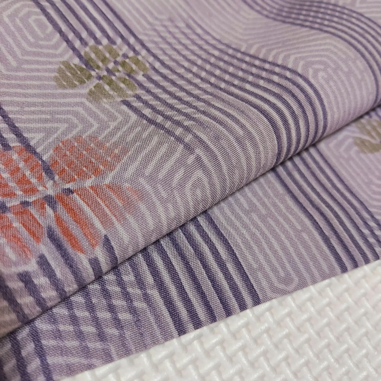 ポリエステル着物専門店in.style◆美品◆小紋着物◆単衣◆広衿◆洗える着物◆裄66cm◆丈162.5cm