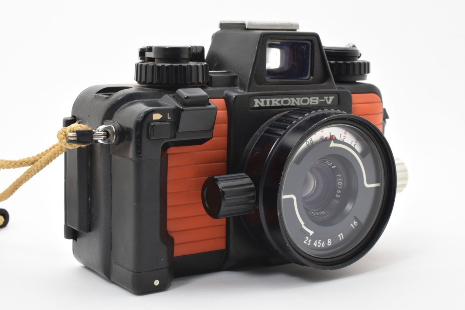 Nikon NIKONOS-V フィルムカメラ オレンジ 水中カメラ レンズ付き 良品] NIKON NIKONOS-V 35mm f2.5 ニコン 水中カメラ オレンジ