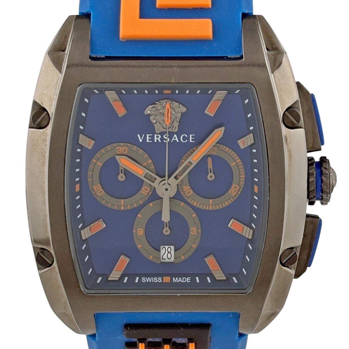 ヴェルサーチ VERSACE ドミナス VE6H 腕時計 SS ラバー クォーツ 