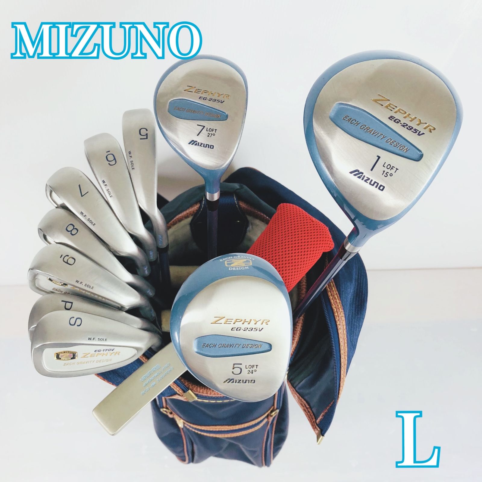レディース用クラブセット　MIZUNO　ZEPHYR　ミズノ　ゼファー　右利き　中古 レディース MIZUNO ミズノ ZEPHYR ゼファー ゴルフクラブセット ゴルフ