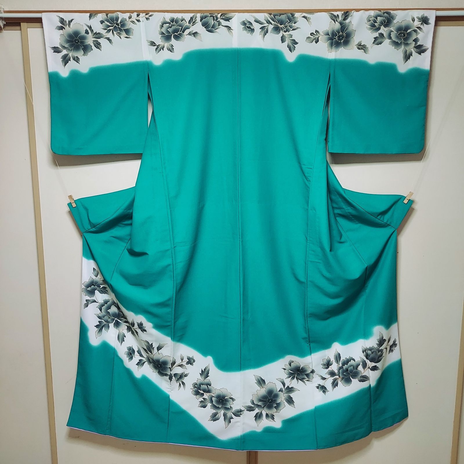 ポリエステル着物専門店in.style◆舞台衣裳◆付下訪問着◆着物◆踊り◆胴抜き仕立て◆広衿◆トールサイズ◆裄69cm◆丈166cm
