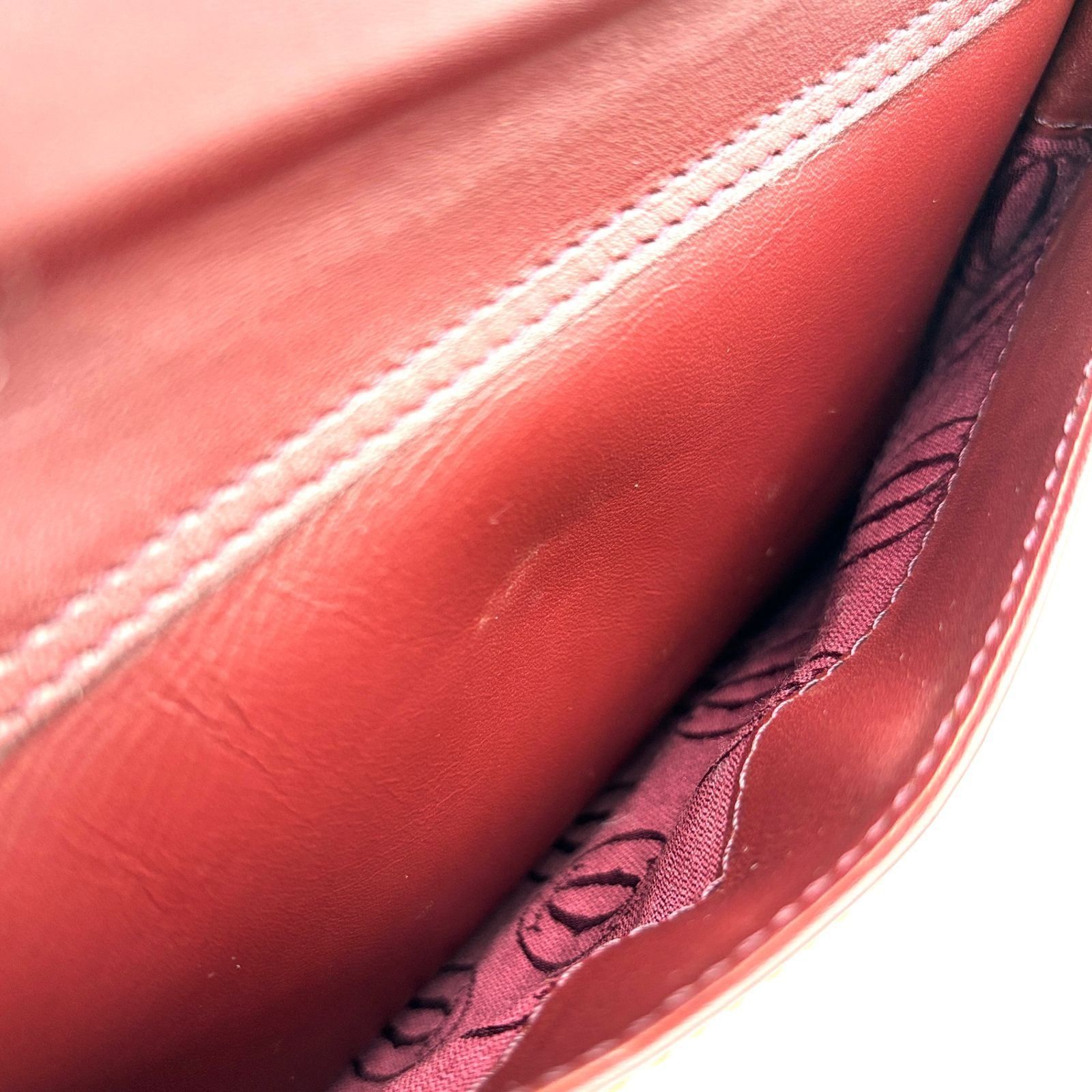 極美品・廃盤 Cartier カルティエ ショルダーバッグ マストライン ロゴ