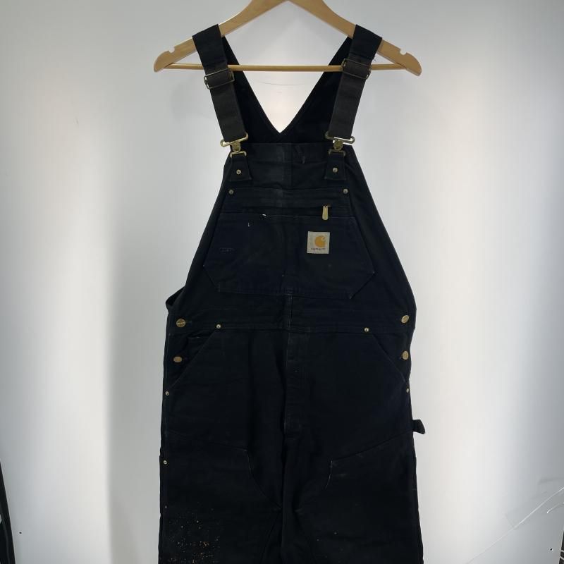 【中古】Carhartt ダブルニー オーバーオール サイズ不明 ブラック カーハート[19][240019531288] 中古】Carhartt ダブルニー オーバーオール サイズ不明 ブラック