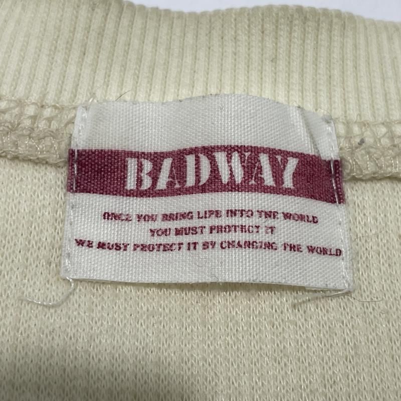 中古】BADWAY BW henry neck thermal サイズL アイボリー BW1096