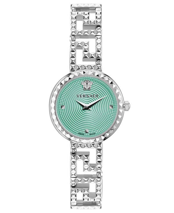 Versace Womens Accessories Watch Tee Versace Womens Greca Goddessilver Stainlessteel Bracelet Watch 28mm Sil