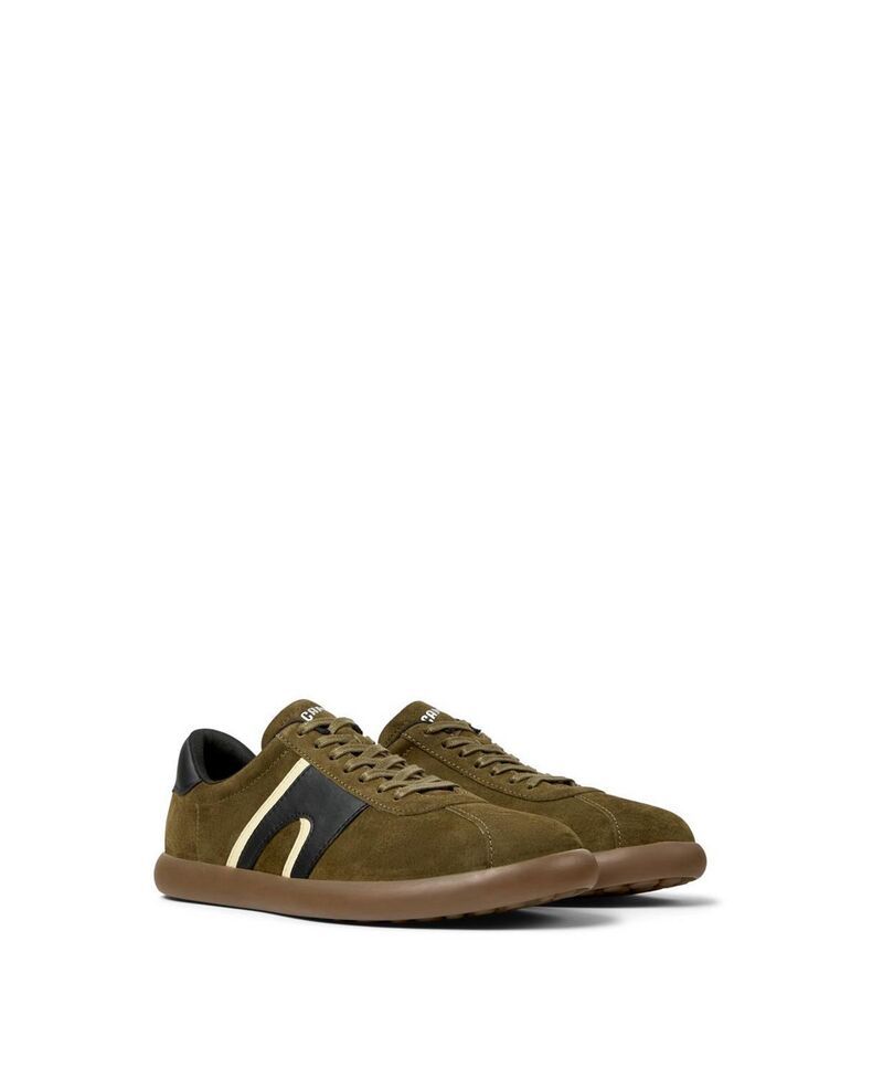 【送料無料】 カンペール メンズ スニーカー シューズ Mens Pelotas Soller Leather Sneakers Green
