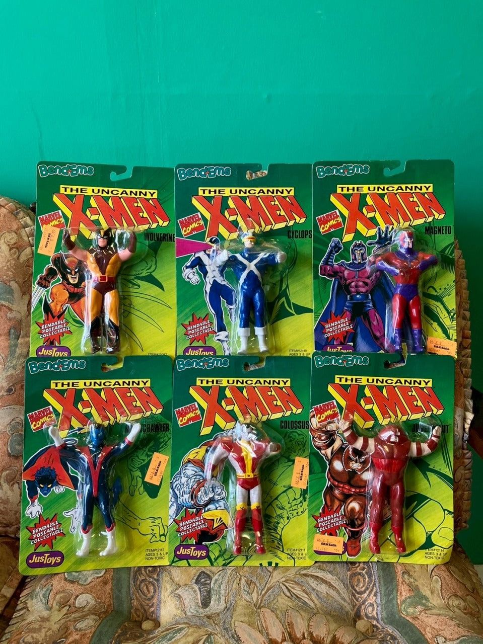 91年 X-MENベンダブルフィギュアセット BendEms 1991・Just Toys・Bend-Ems・The Uncanny X-Men / エックスメン