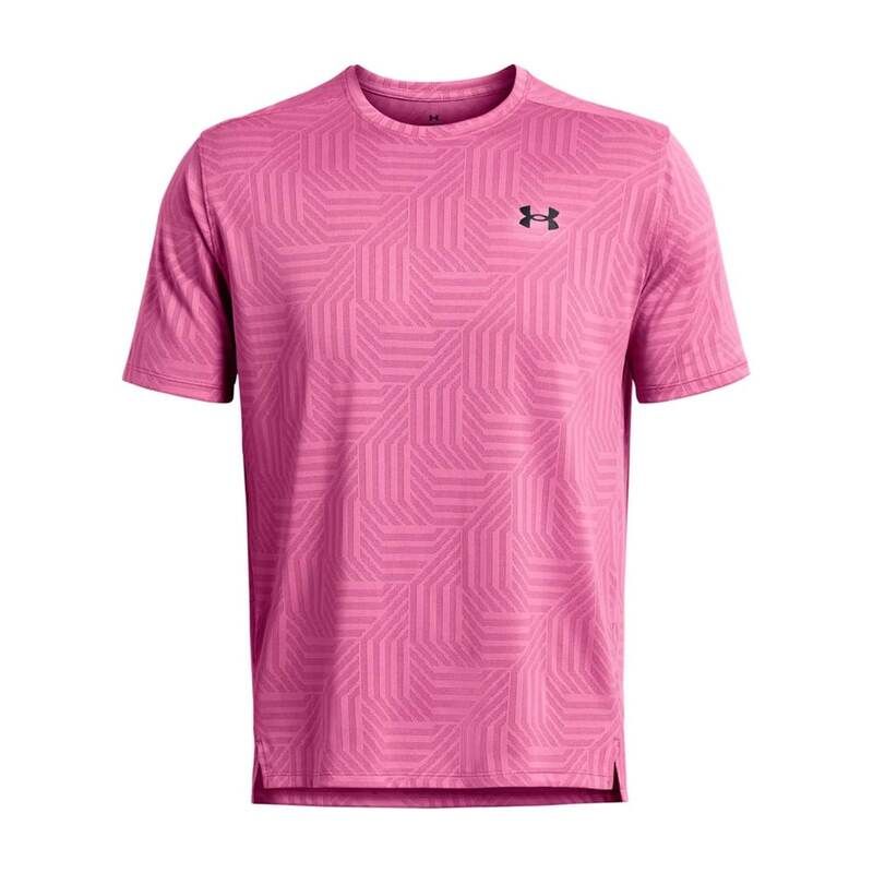 アンダーアーマー メンズ トップス Tシャツ Under Armour Tech Vent Geotessa Short Sleeve TShirt Pink ピンク