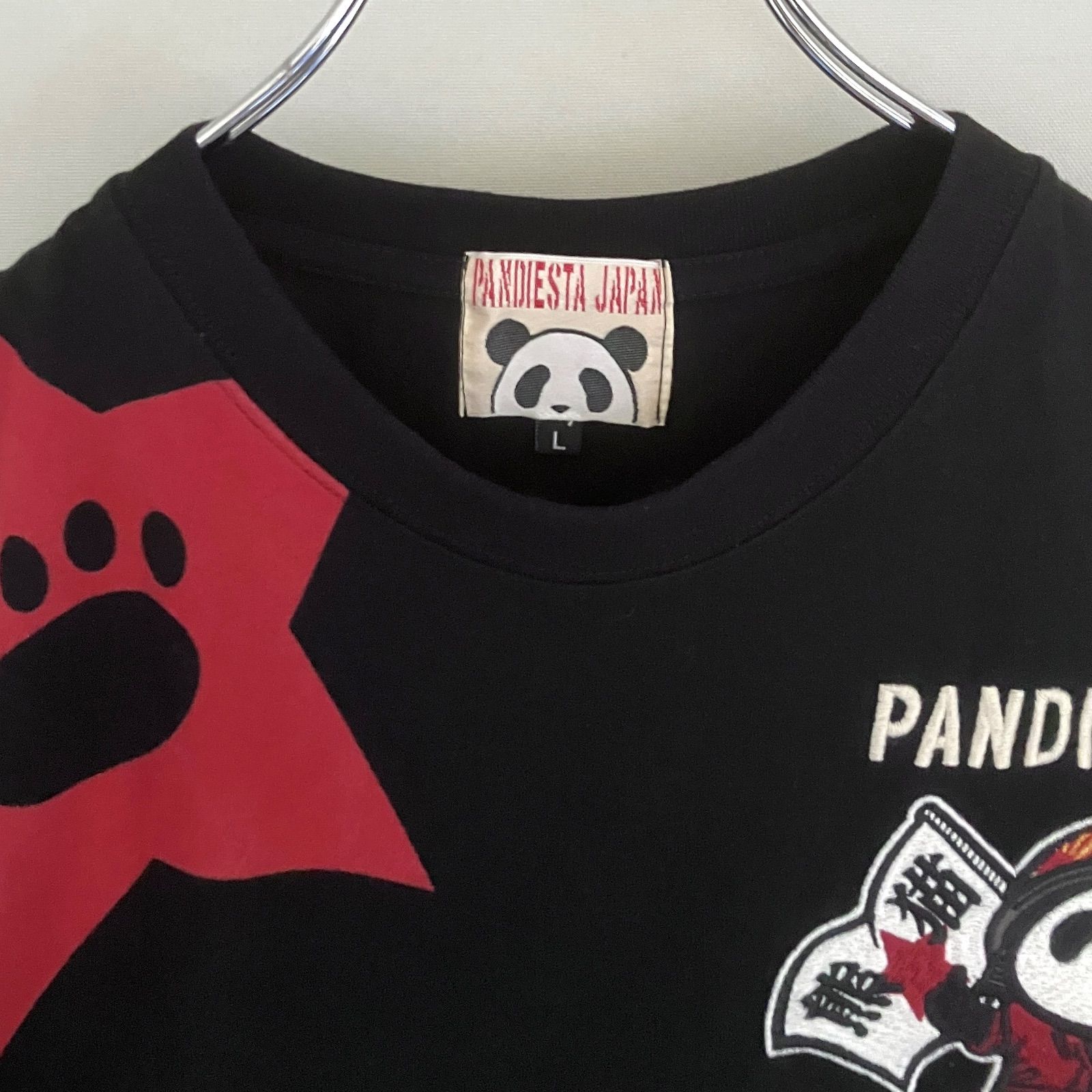 PANDIESTA JAPAN パンディエスタジャパン☆ヤンキーパンダ/バイク刺繍T