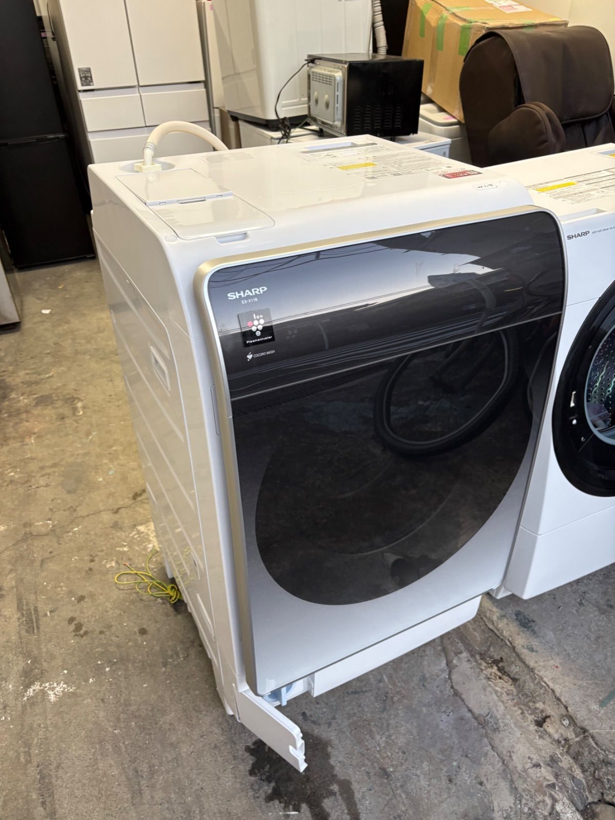 SHARP ドラム式洗濯乾燥機 ES-X11A-TL 2024年製 - メルカリ
