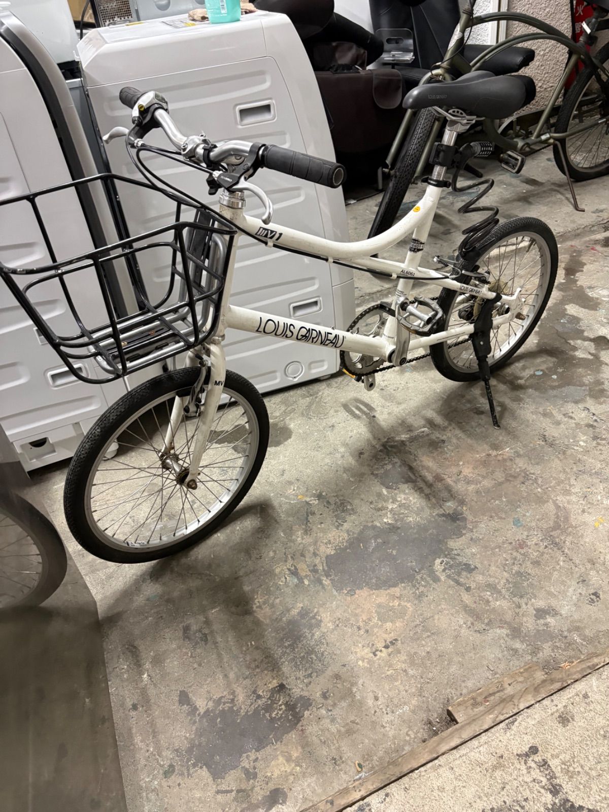 ルイガノのmv1 折りたたみ自転車　中古自転車 329 ルイガノ MV1 ホワイト 自転車 - メルカリ
