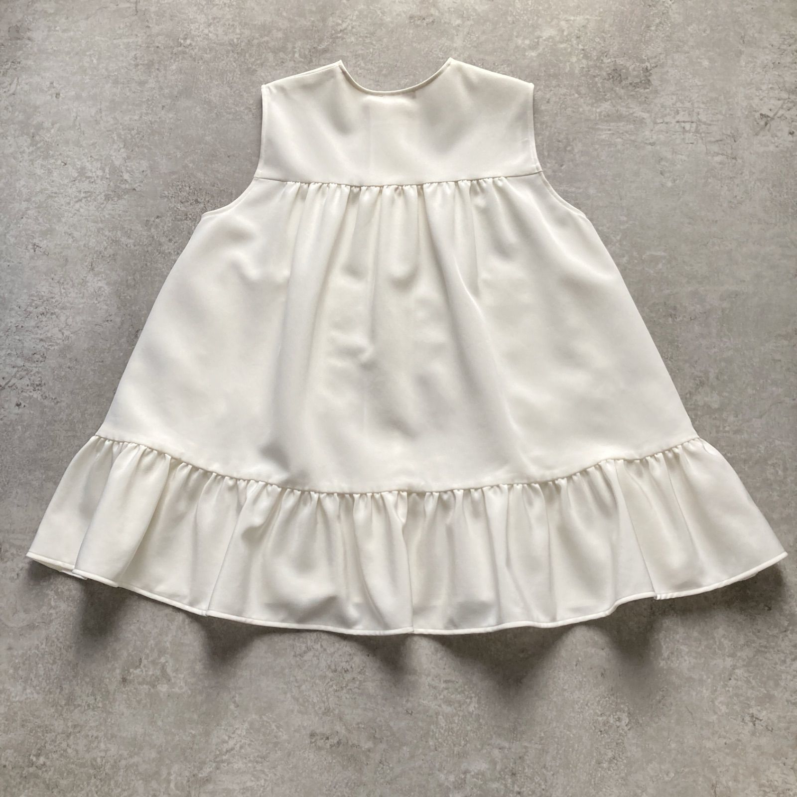 ヨリ yori 24SS 日本製 ポケットフリルジレ ベスト フリル ポケット