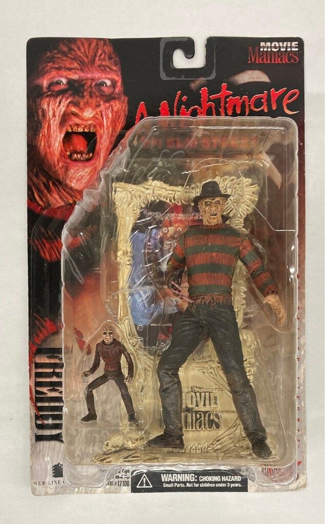 McFARLANE TOYS MOVIE MANIACS 01 FREDDY KRUEGER (パッケージに血 
