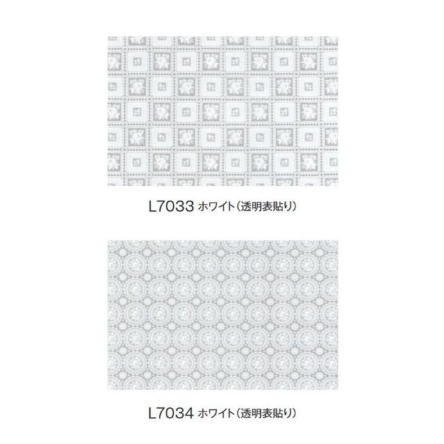 富双合成 テーブルクロス FGラミネートレース(広幅) 約120cm幅×20m巻 (透明表貼り)　L7033・ホワイト