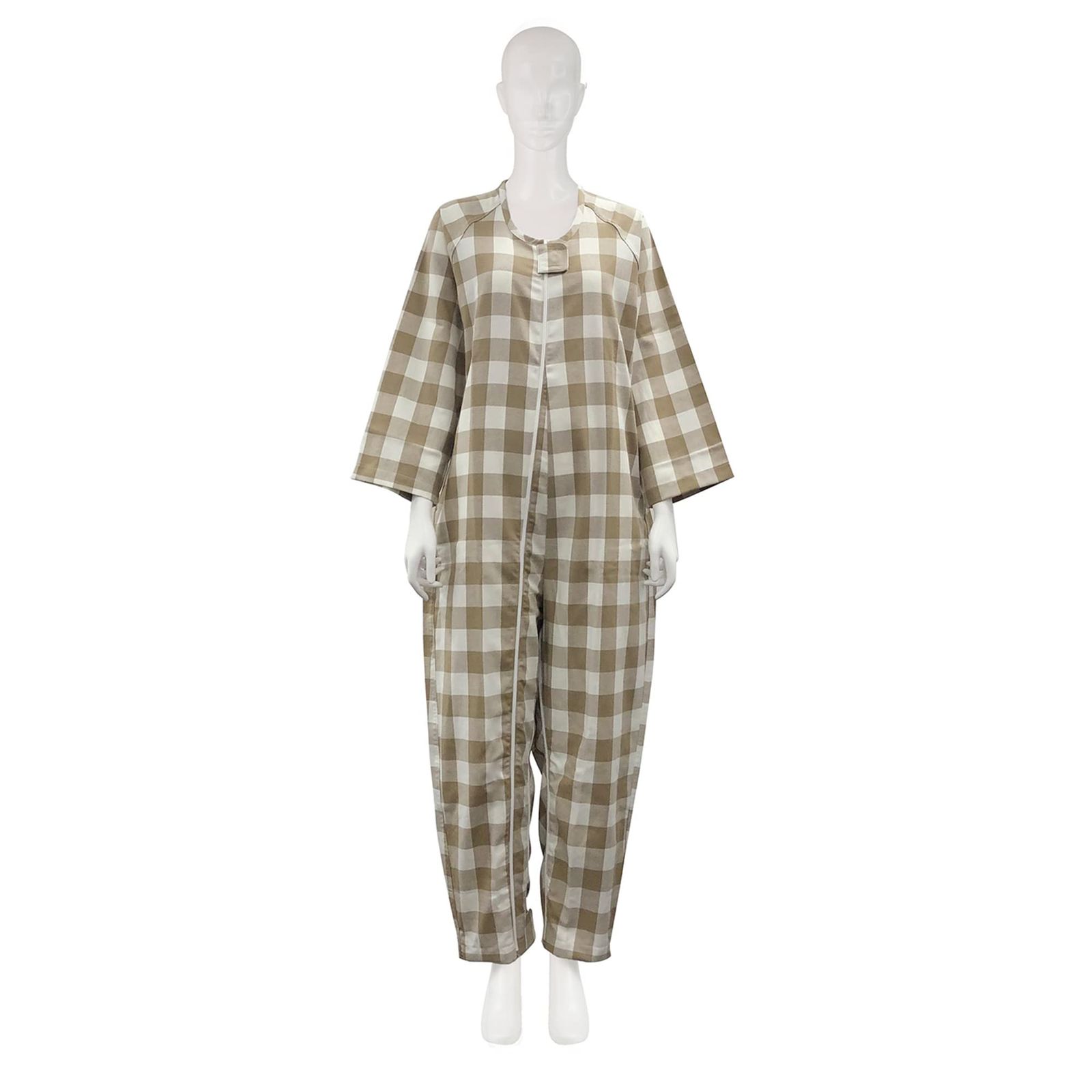 新品 竹虎 フドーねまきB 厚手 チェックベージュ Lサイズ