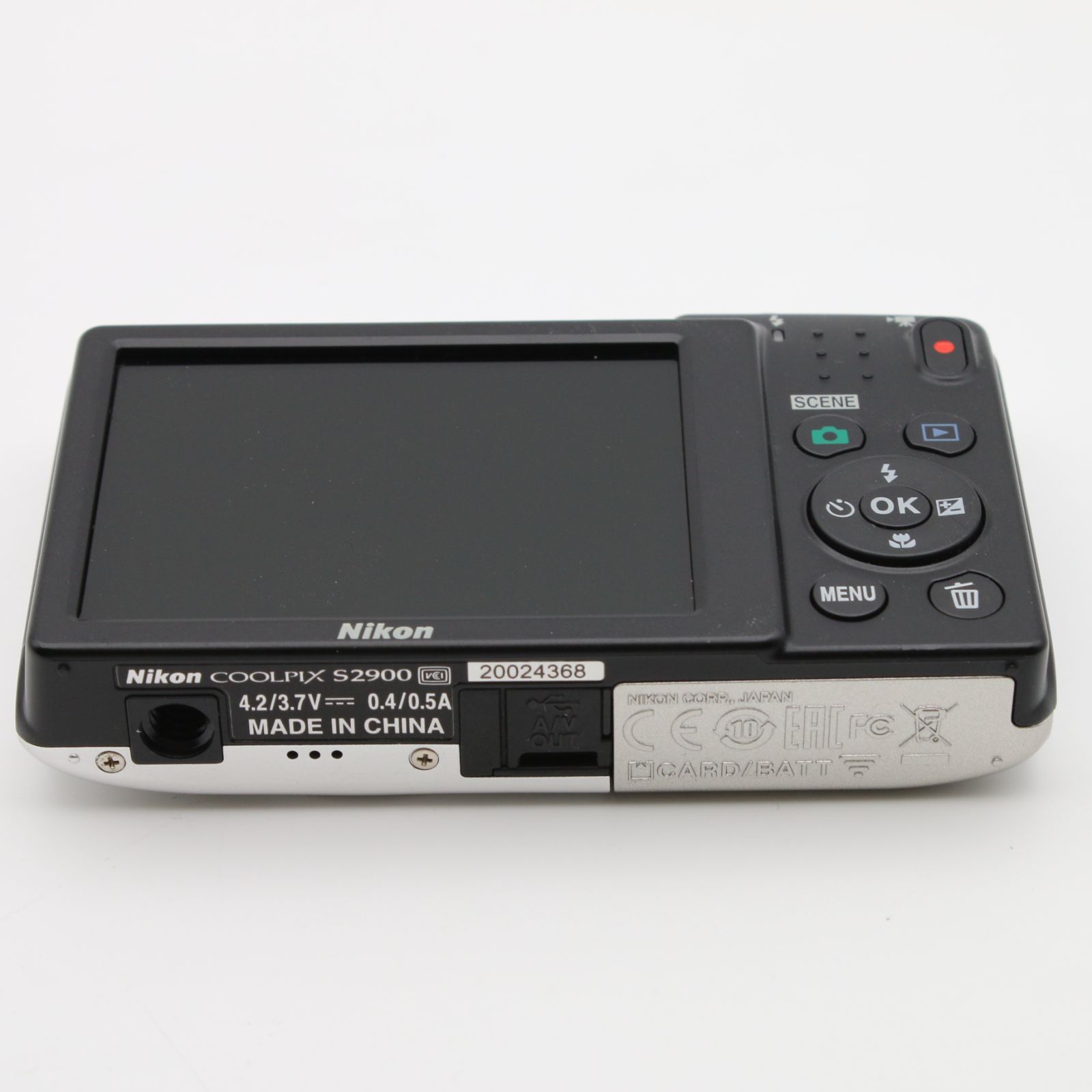 極上品】 Nikon COOLPIX S2900 シルバー 5倍ズーム 2005万画素