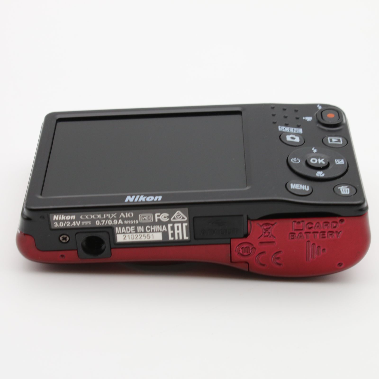 【美品】Nikon COOLPIX A10 レッド 本体 ヨドバシ.com - ニコン NIKON COOLPIX A10 レッド [コンパクトデジタル