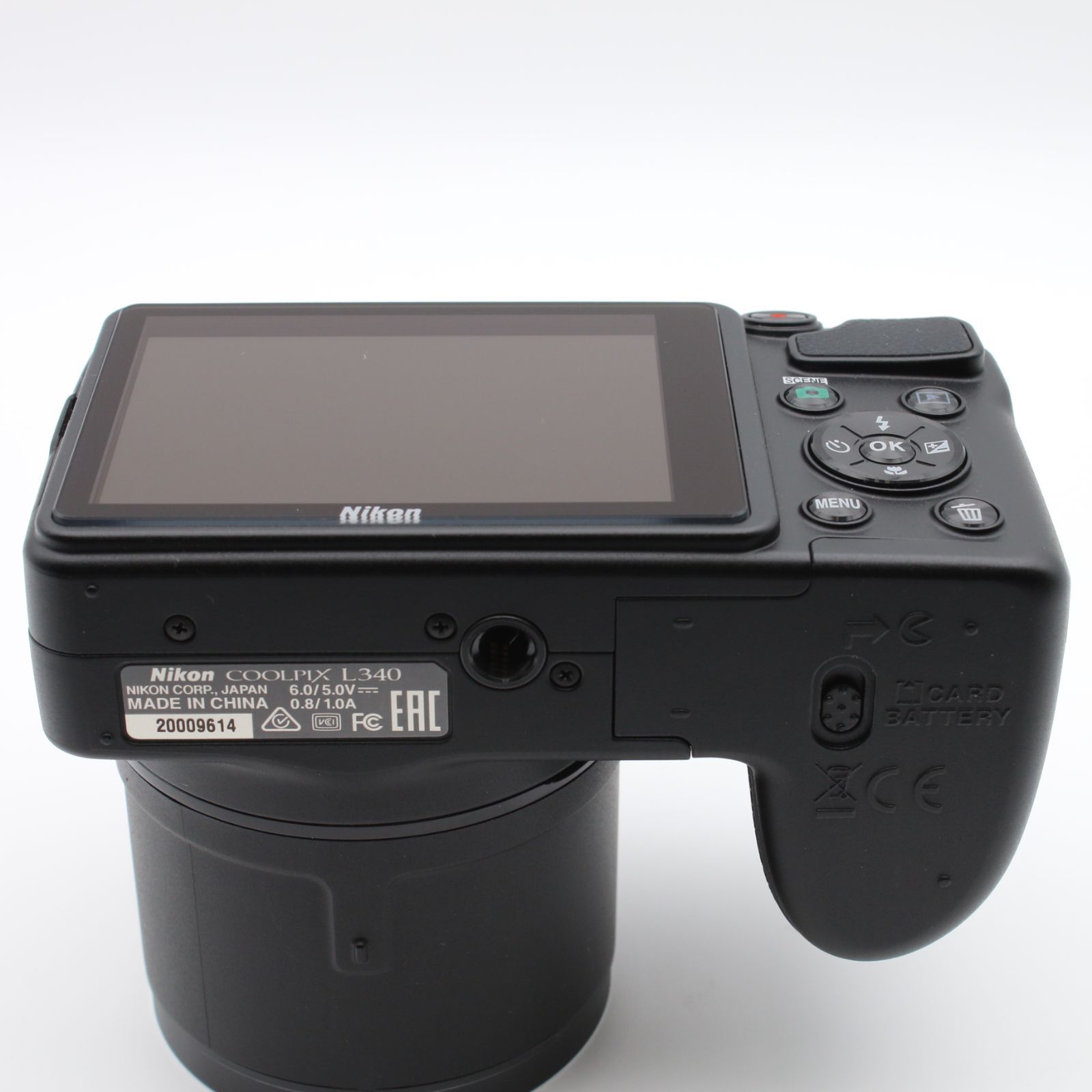 極上品】 Nikon COOLPIX L340 ブラック 20.2MP デジタルカメラ 光学