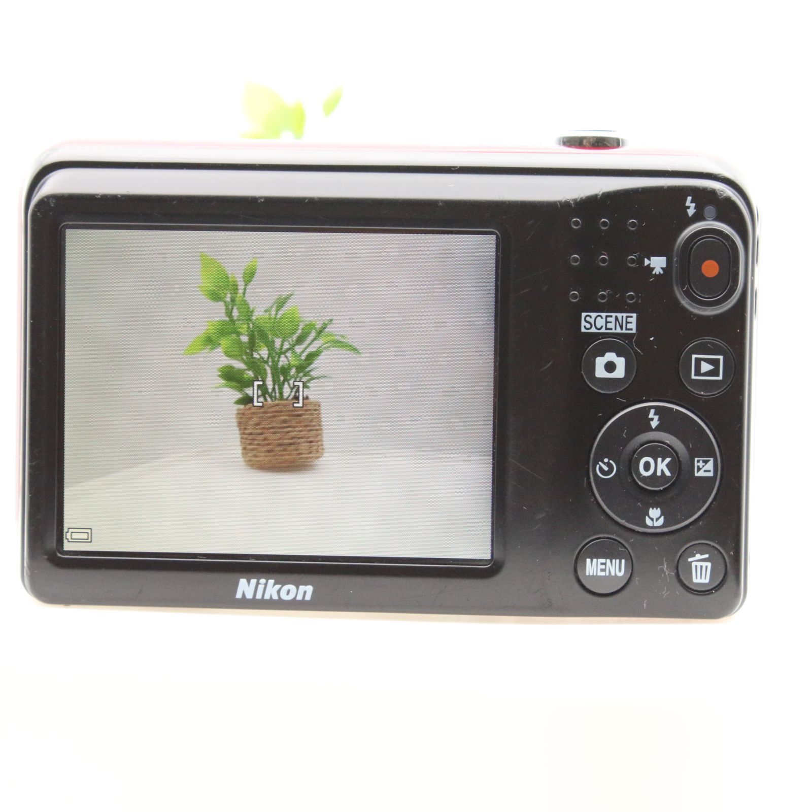 極上品】 Nikon COOLPIX A10 レッド 光学5倍ズーム 1614万画素 乾電池 