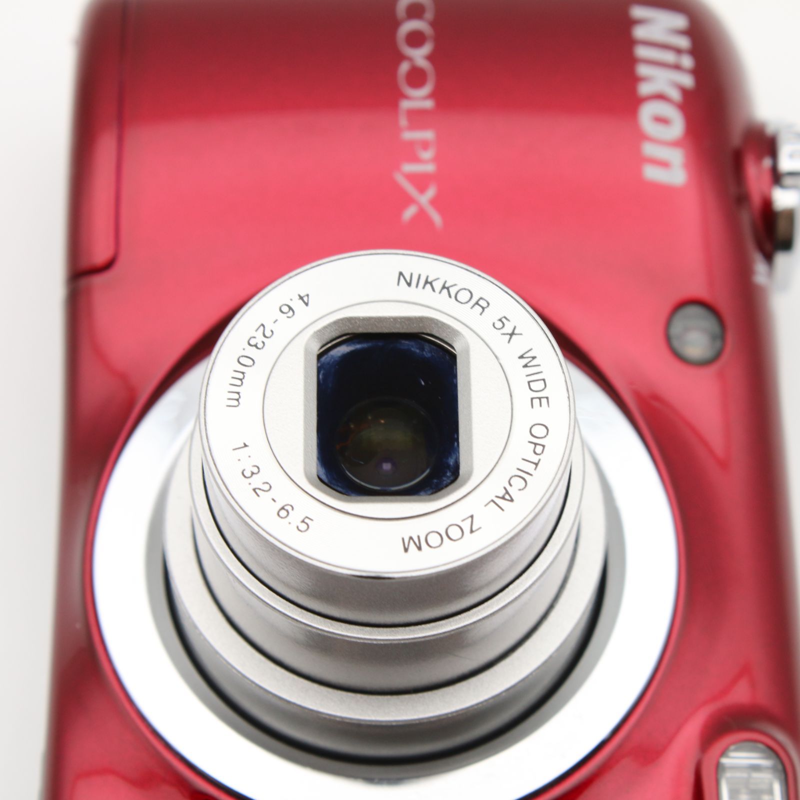極上品】 Nikon COOLPIX A10 レッド 光学5倍ズーム 1614万画素 乾電池