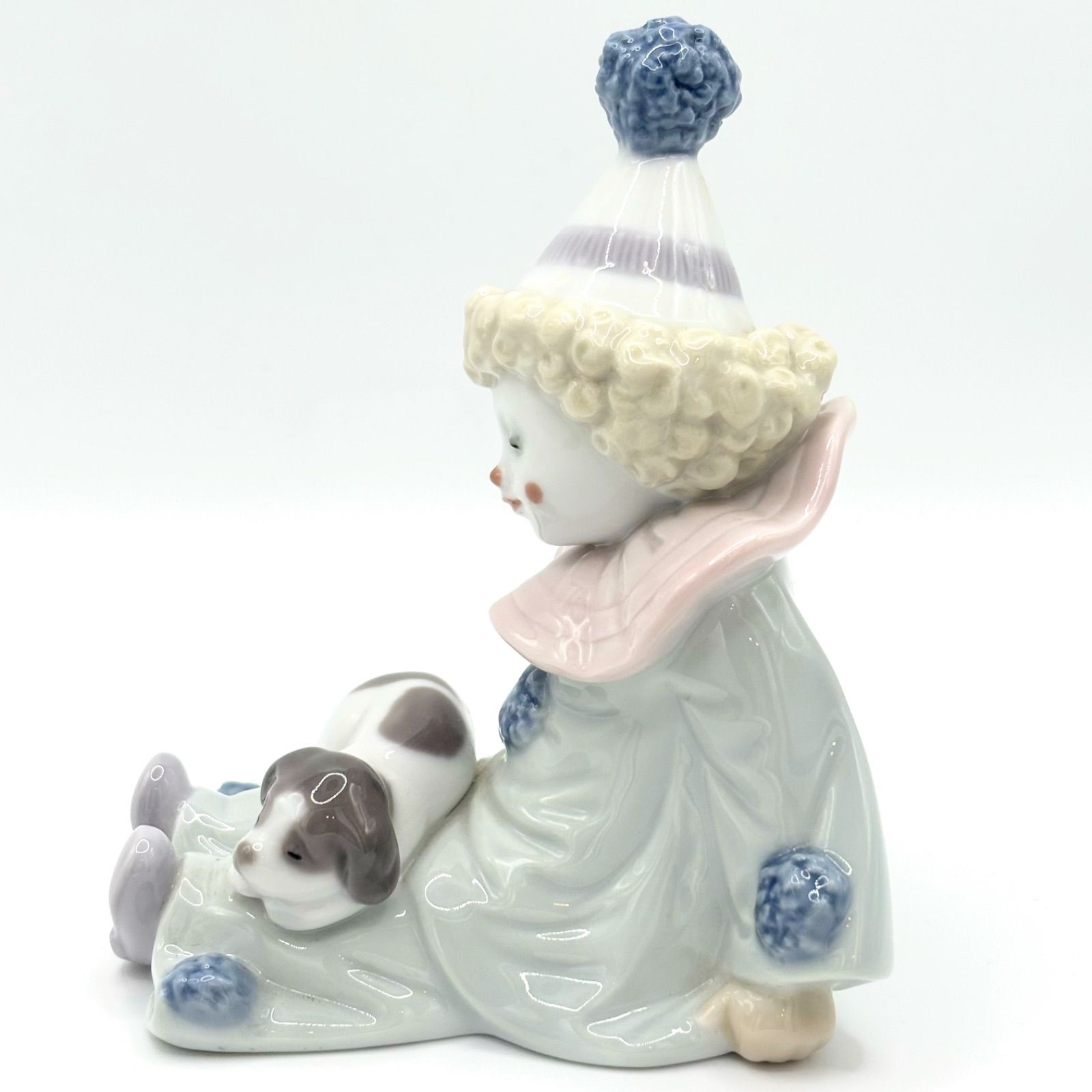 希少 リヤドロ LLADRO フィギュリン 5277 「子犬を持つピエロ」 ピエロ