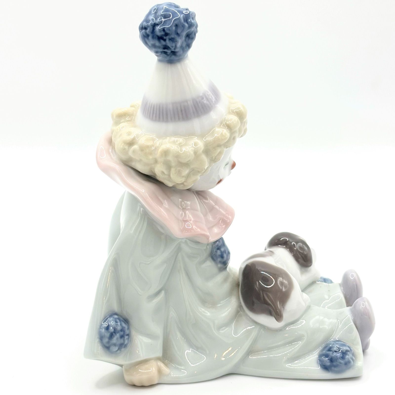 希少 リヤドロ LLADRO フィギュリン 5277 「子犬を持つピエロ」 ピエロ