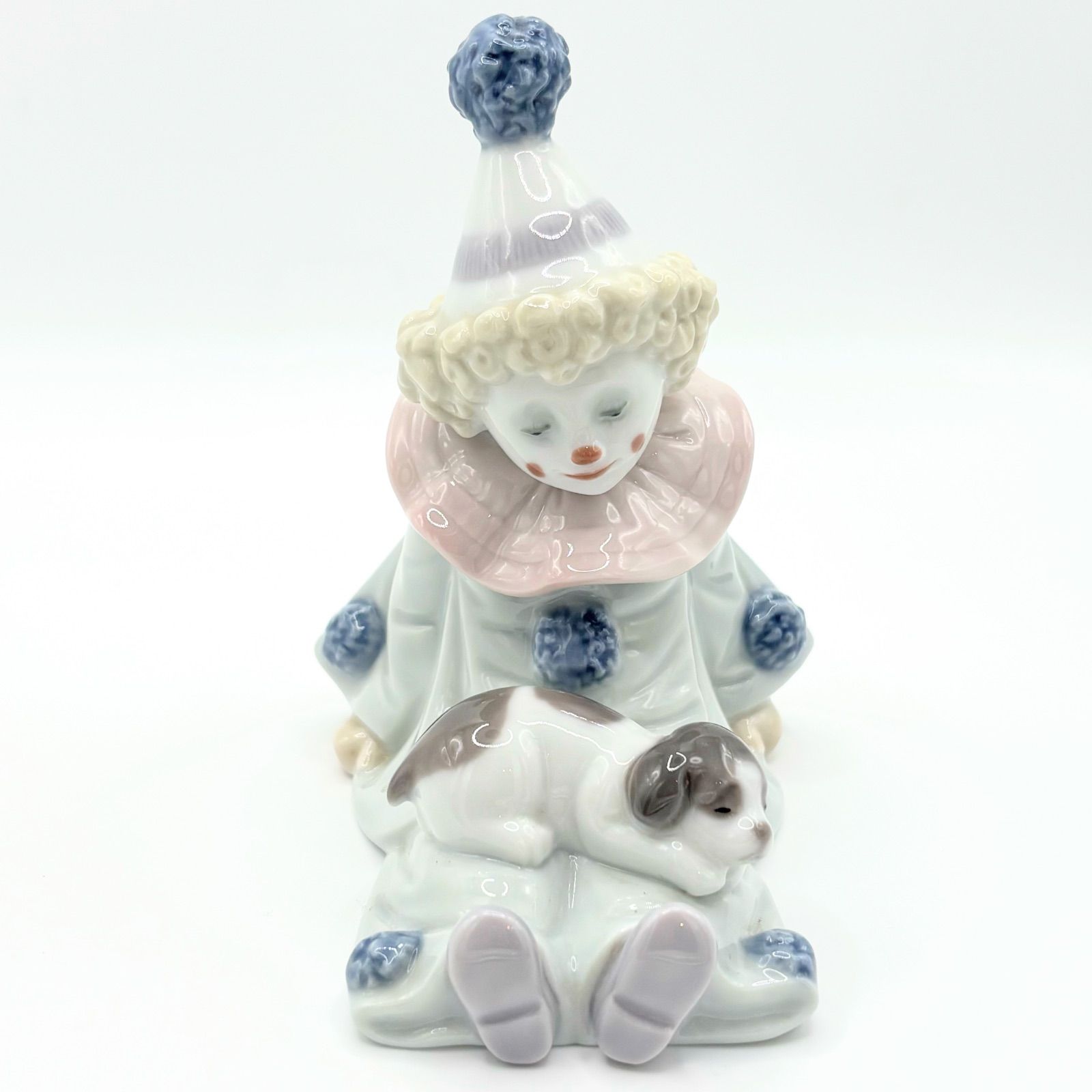 希少 リヤドロ LLADRO フィギュリン 5277 「子犬を持つピエロ」 ピエロ
