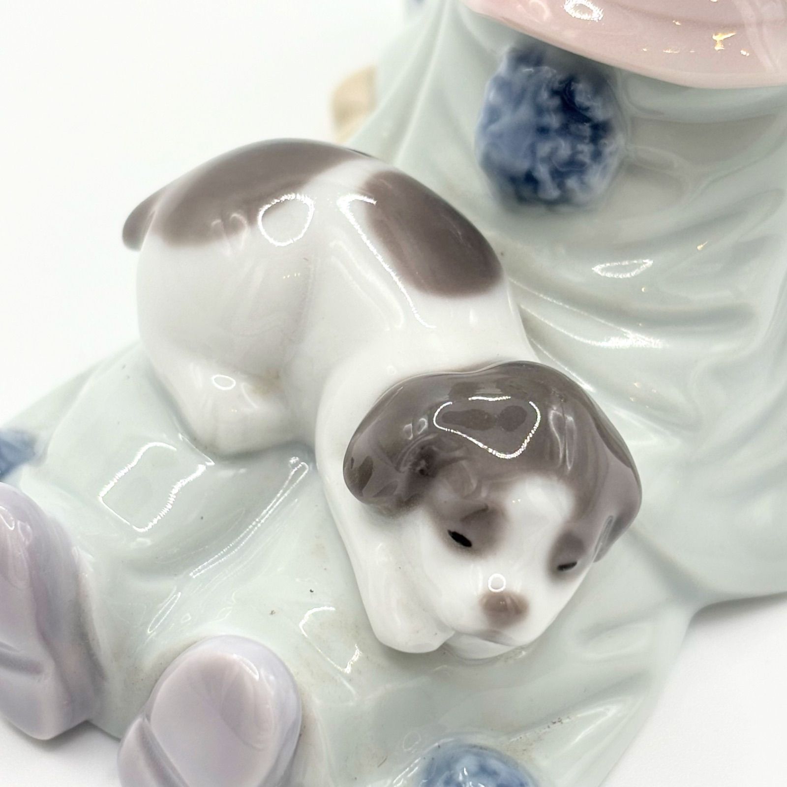 希少 リヤドロ LLADRO フィギュリン 5277 「子犬を持つピエロ」 ピエロ