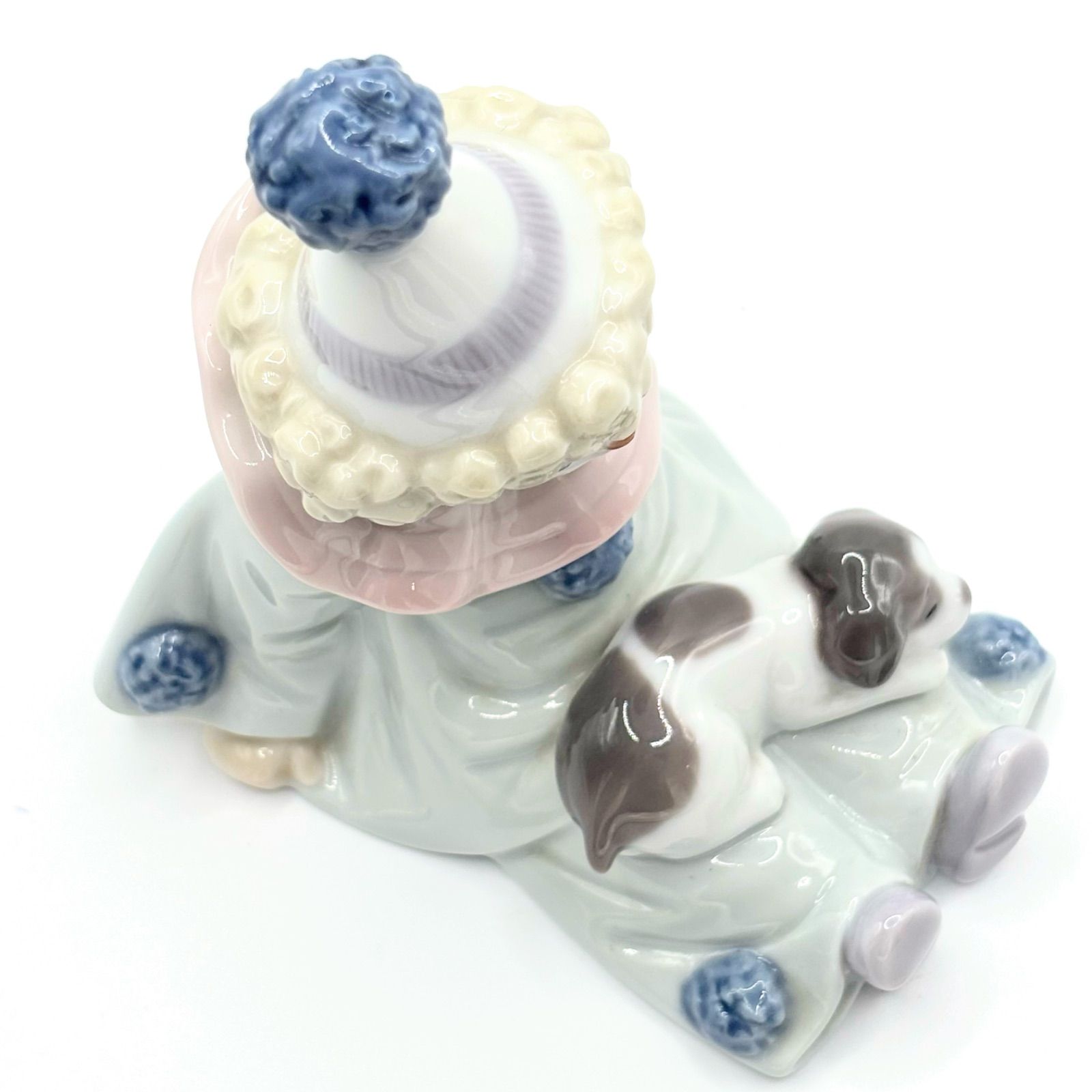希少 リヤドロ LLADRO フィギュリン 5277 「子犬を持つピエロ」 ピエロ