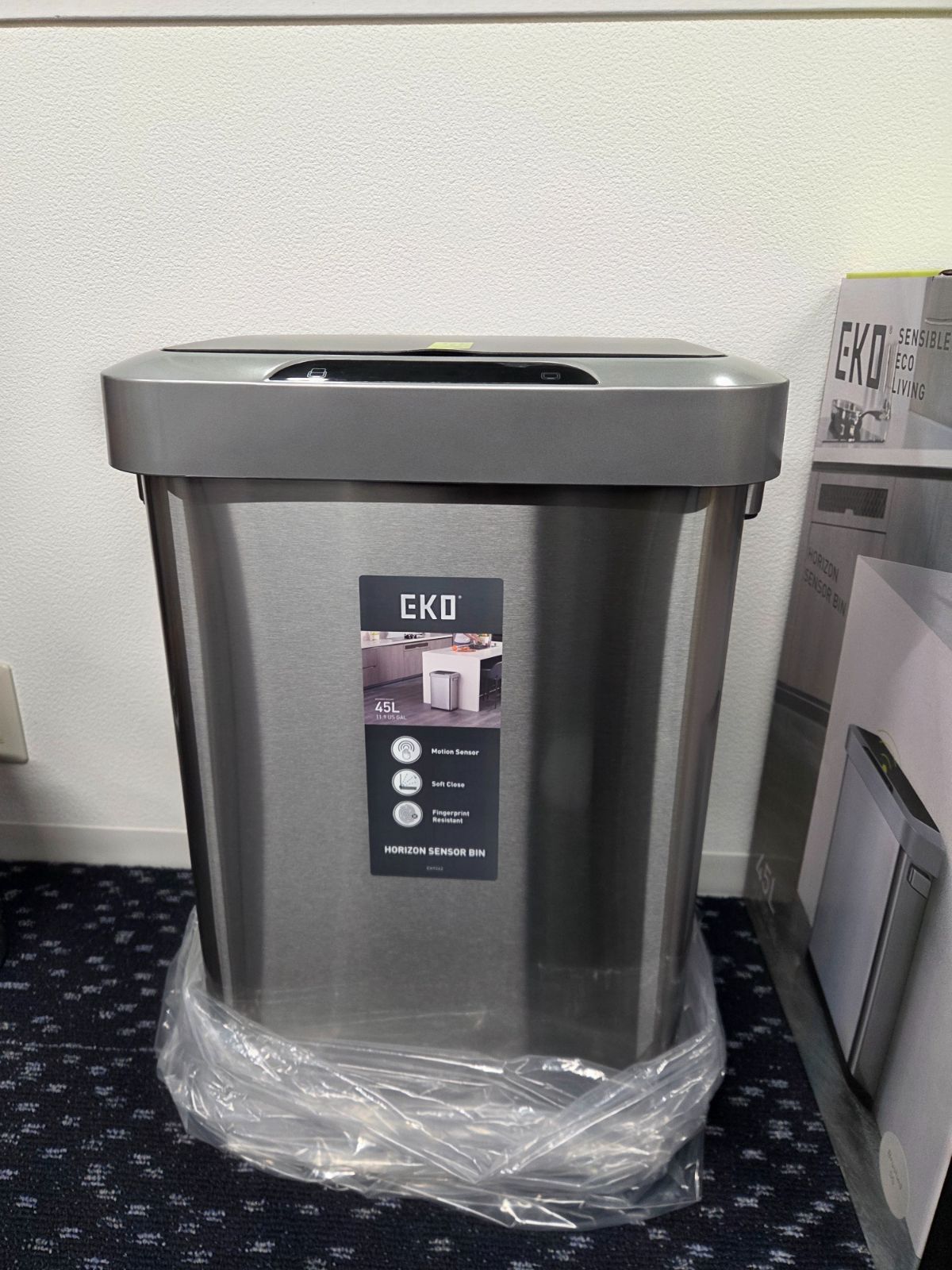 EKO ホライゾン センサービン EK9262 45L シルバー 自動開閉 センサー