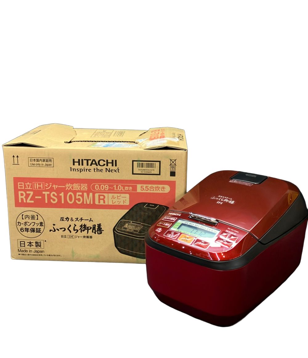 生活家電 未使用品 HITACHI RZ-TS105MR IHジャー炊飯器 ふっくら御膳