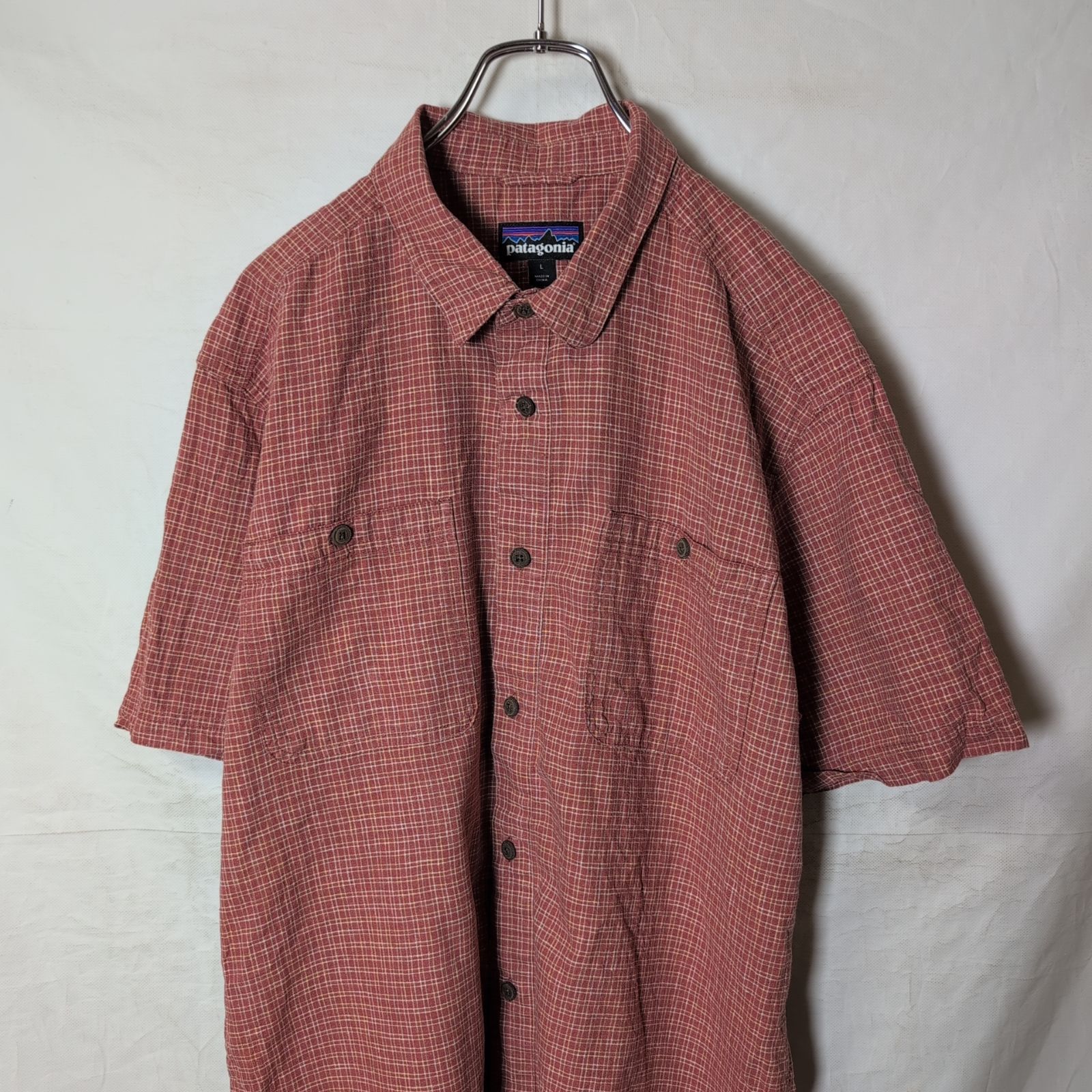 【patagonia/パタゴニア】 バックステップシャツ ヘンプ コットン 半袖 シャツ f
