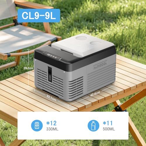 2026新登場】Alpicool 車載冷蔵庫 9L ポータブル冷蔵庫 -20℃?20℃ 急速