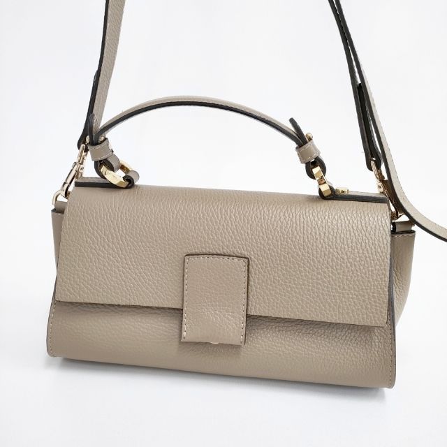 LORISTELLA ロリステッラ BETH 2WAY  レザー 革 イタリア製 ショルダーバッグ グレージュ レディース【中古】6-0412G∞ LORISTELLA ロリステッラ BETH 2WAY レザー 革 イタリア製 ショルダー