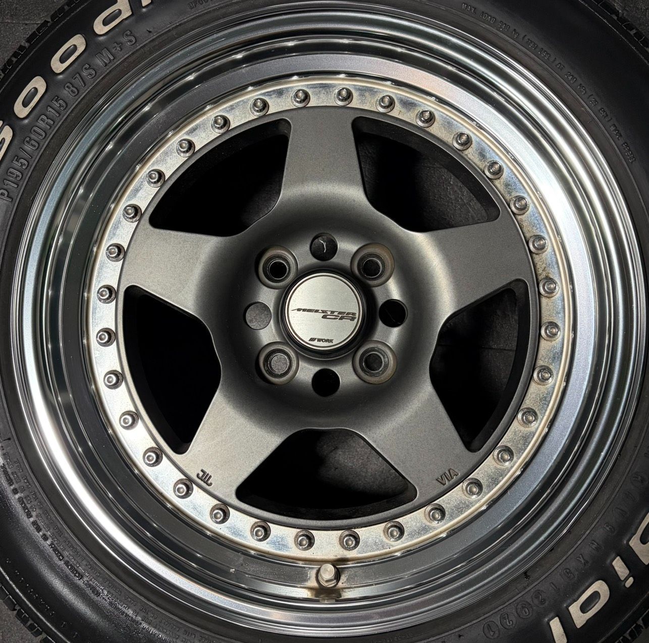 WORK ワーク MEISTER CR MGM 15インチ PCD100 4H ハブ径約60mm 約5 