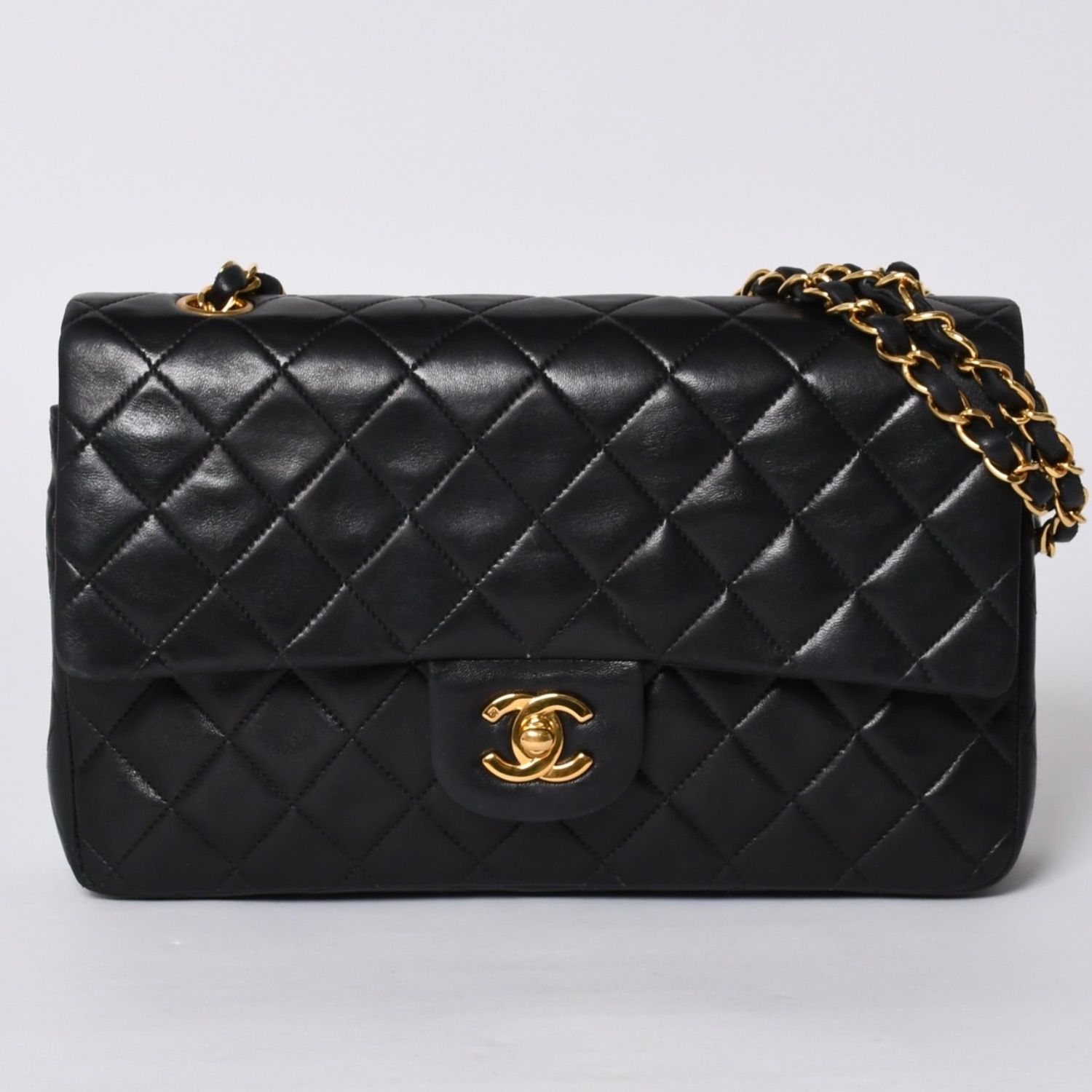 極美品 CHANEL シャネル マトラッセ25 Wフラップ Wチェーンショルダー