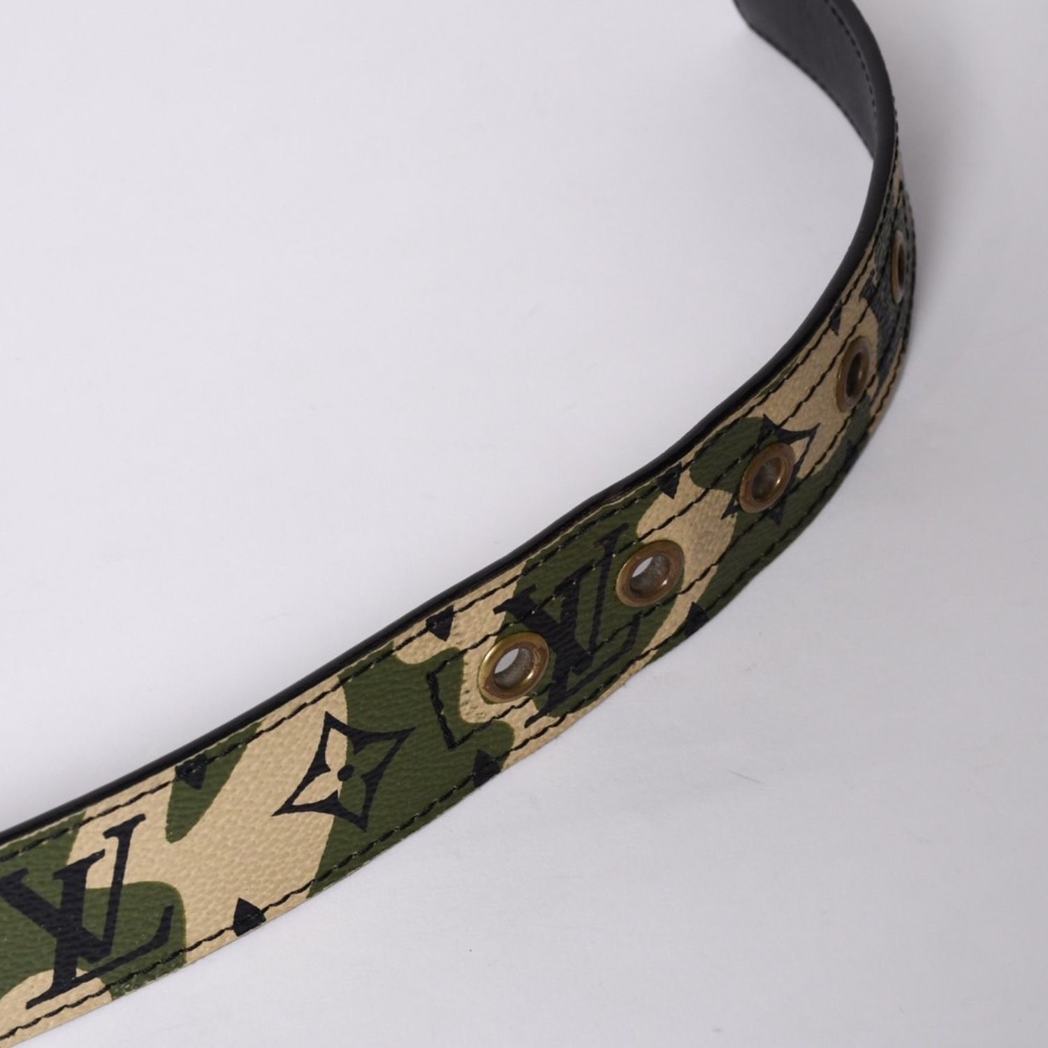 LOUIS VUITTON ルイヴィトン ベルト サンチュール モノグラモフラージュ 村上隆 サイズ90 M9646U ゴールド金具 美品 中古 4a001360 LOUIS VUITTON - LOUIS VUITTON ルイヴィトン ベルト サンチュール