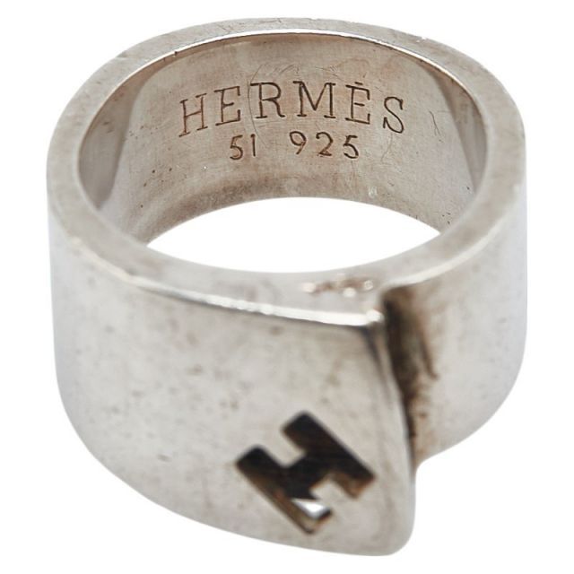 HERMES エルメス キャンディリング SV925 ターコイズ ＃50 7号 HERMES（エルメス） キャンディリング リング 指輪 ＃48 シルバー