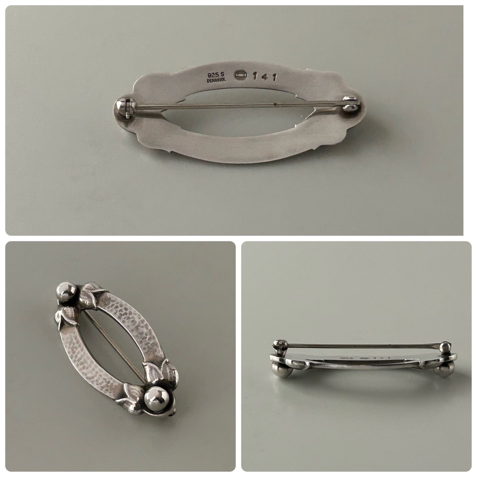 ジョージジェンセン ブローチ 141 ヴィンテージ AG925 Georg Jensen
