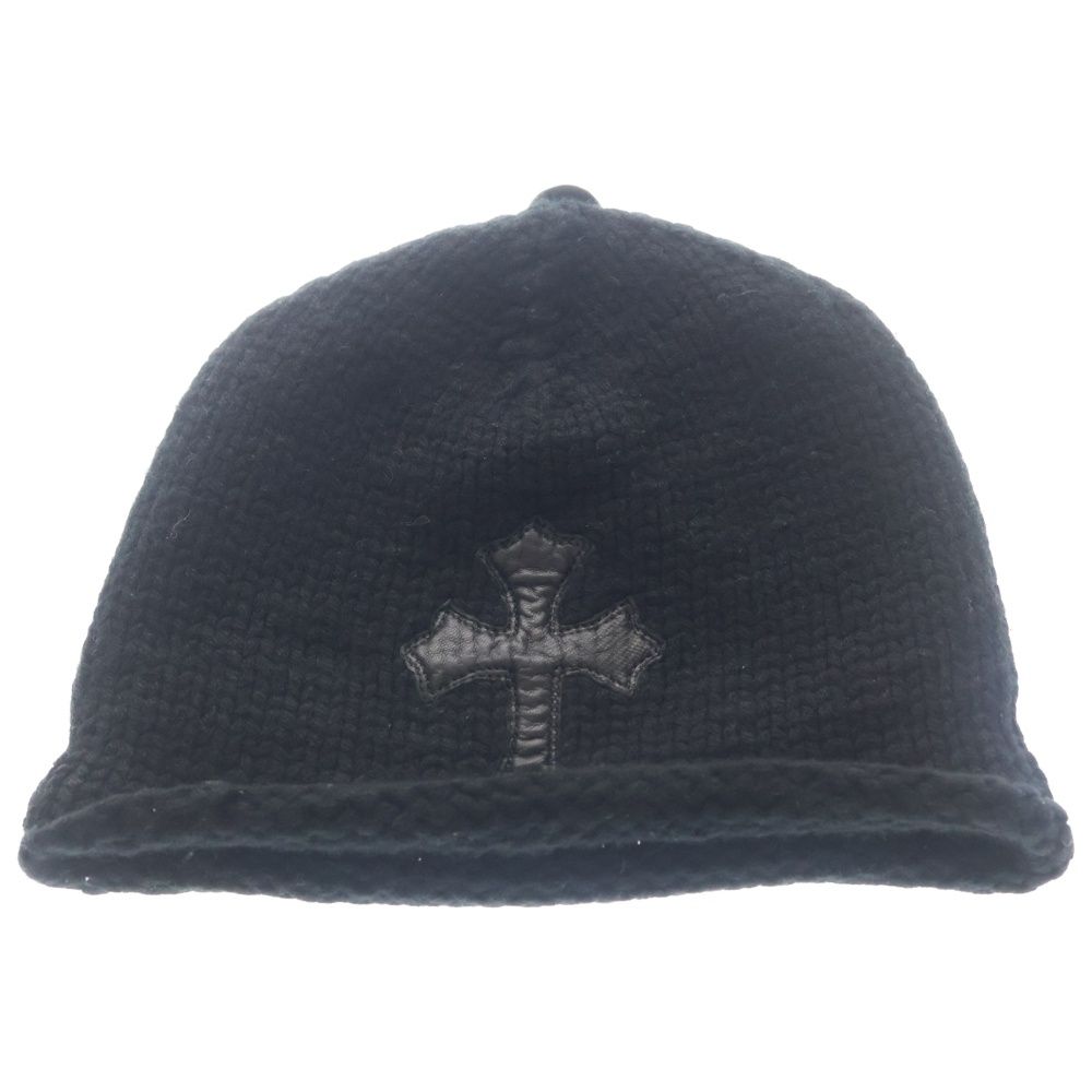 CHROME HEARTS (クロムハーツ) BEANIE CASH クロスパッチ カシミヤ
