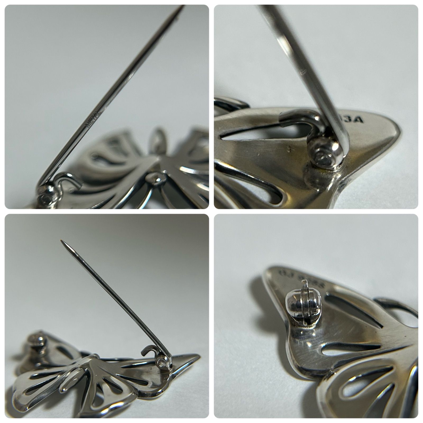  　ジョージジェンセン　ブローチ　SILVER 蝶々 ジョージジェンセン ブローチ バタフライ 蝶 563A AG925 Georg Jensen