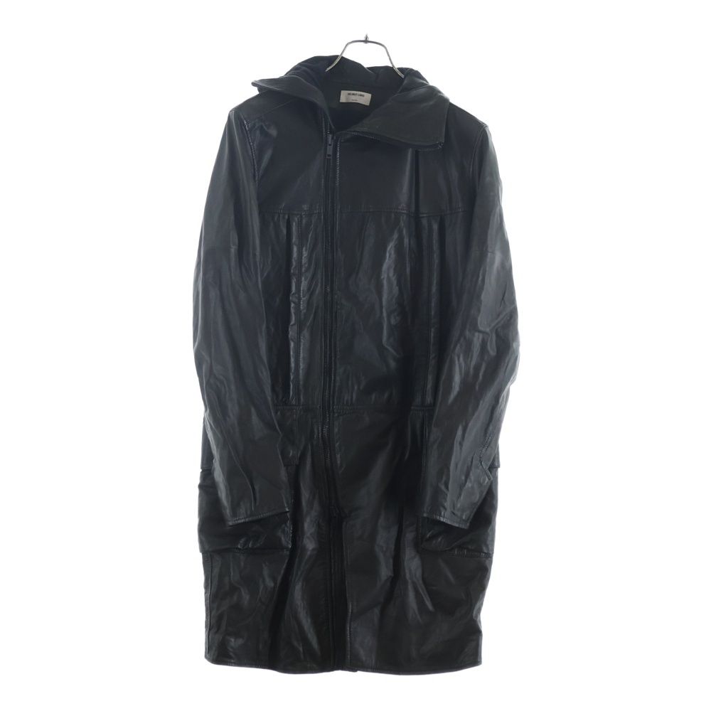 HELMUT LANG (ヘルムートラング) ARCHIVE LEATHER HOODED COAT JACKET