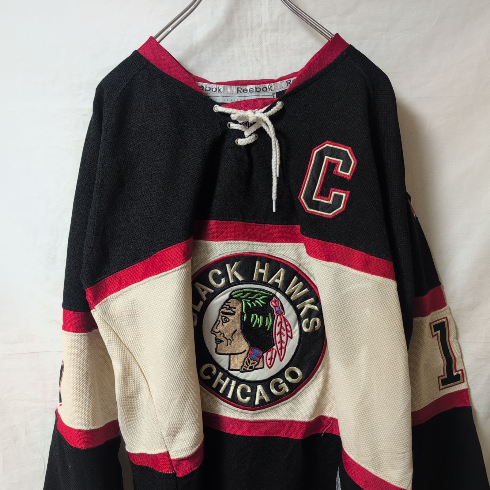NHL CHICAGO BLACKHAWKS シカゴ ブラックホークス ユニフォーム アイスホッケー ホッケージャージ ゲームシャツ ジョナサン トウウェズ Jonathan Toews f657 huyu