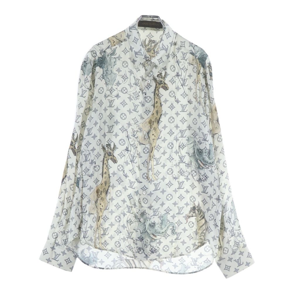 【美品・限定コラボ】ルイヴィトン×チャップマンブラザーズ　モノグラム総柄シャツ LOUIS VUITTON (ルイヴィトン) ×Jake and Dinos Chapman チャップマン