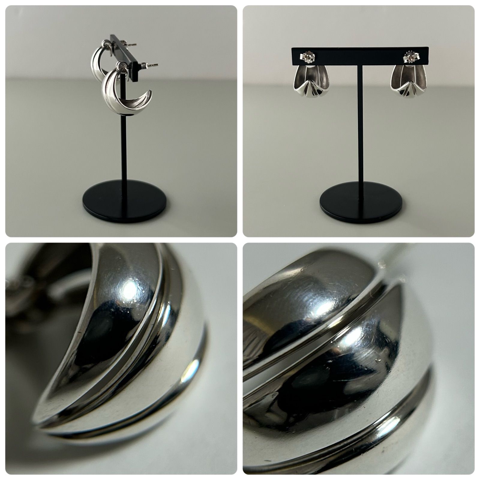 u!mamma様 ジョージジェンセン ピアス 427 メロン AG925 Georg Jensen
